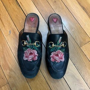 Gucci flower mules